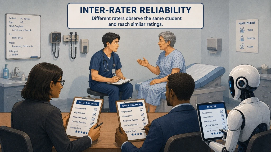 AI, Faculty, and Inter-Rater Reliability Challenges in Healthcare Simulation